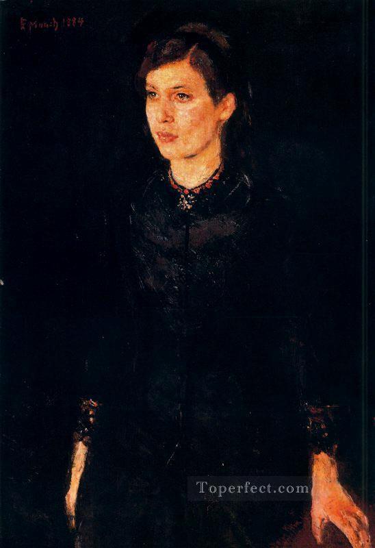 sister inger 1884 Edvard Munch Oil Paintings